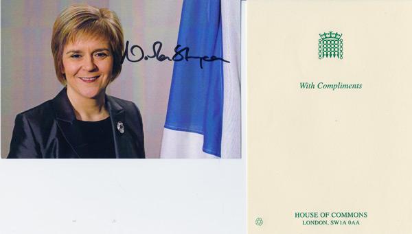 Nicola-Sturgeon-autograph-signed-political-memorabilia-scottish-nationalist-party-first-minister-scotland-politics-snp
