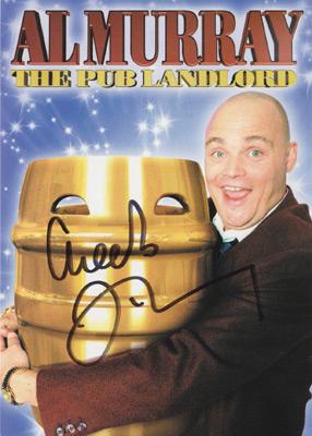 Al-Murray-autograph-the-pub-landlord-memorabilia-signed-comedian-stand-up-comedy-TV-show-signature-postcard