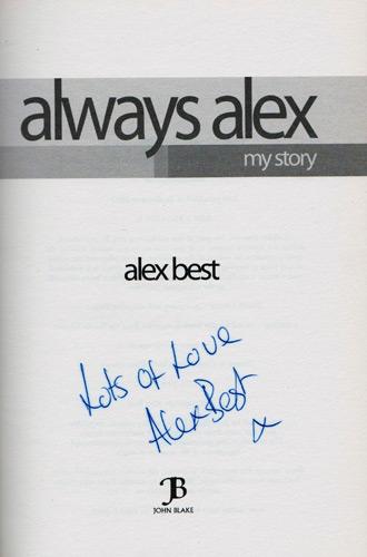 Alex-Best-autograph-signed-TV-memorabilia-George-Best-wife-married-autobiography-Always-Alex-my-story-Im-a-celebrity-get-me-out-of-here-model-modelling-first-edition