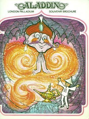 Cilla-Black-memorabilia-Aladdin-pantomime-stage-show-london-palladium-souvenir-brochure-theatre-Leslie-Crowther-Terry-Scott-Alfred-Marks-Basil-Brush-1970