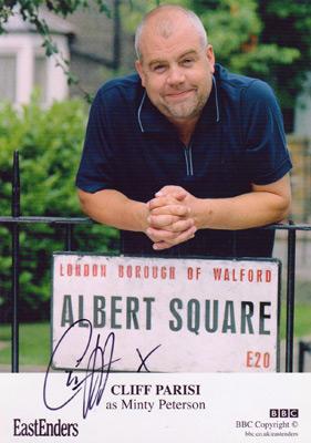 Cliff-Parisi-autograph-signed-Eastenders-memorabilia-bbc-tv-soap-television-minty-peterson-albert-square-signature-fred-buckle-cal-the-midwife-actor