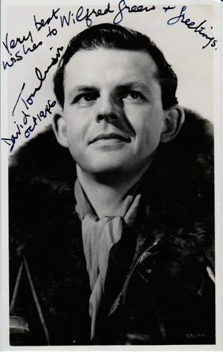 David Tomlinson Hollywood movie film legend autograph signed memorabilia Mary Poppins Bedknobs and Broomsticks The Love Bug Wooden Horse Three Men in a Boat George Banks