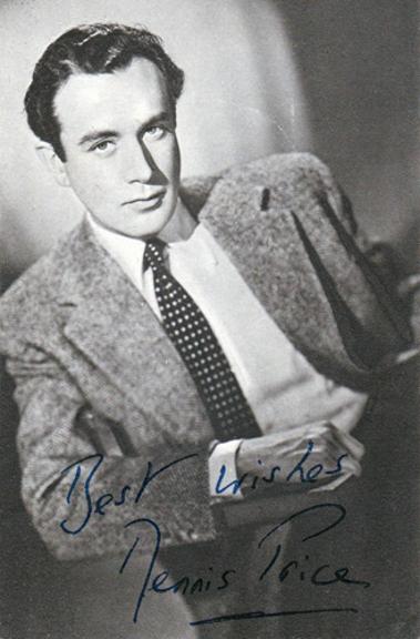 Dennis-Price-autograph-signed-film-theatre-movie-memorabilia-Kind-Hearts-Coronets-Louis-Mazzini-Blithe-Spirit-Jeeves-Wooster-This-Happy-Breed-Present-Laughter-Navy-Lark