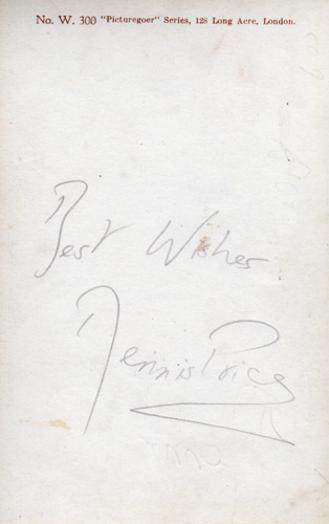 Dennis-Price-autograph-signed-film-theatre-movie-memorabilia-Kind-Hearts-and-Coronets-Louis-Mazzini-Jeeves-Wooster-Blithe-Spirit-This-Happy-Breed-Present-Laughter-Navy-Lark