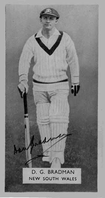 Don-Bradman-signed-Australian cricket photo-ashes memorabilia