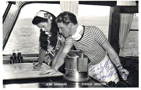 Donald-Houston-autograph-signed-film-memorabilia-The-Blue-Lagoon-1949-Jean-Simmons-Run-for-Your-Money-Carry-On-films-633-Squadron-Where-Eagles-Dare-signature