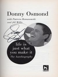 Donny-Osmond-signed-autobiography-Life-Just-What-Make-autograph