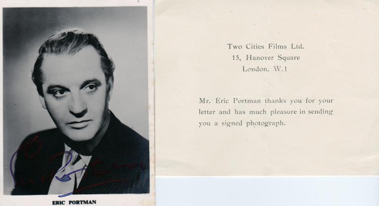 Eric-Portman-movies-film-legend-autograph-signed-photo-cinema-memorabilia-compliment-slip