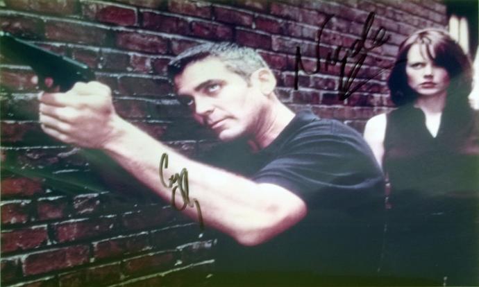 George-Clooney-autograph-signed-The Peacemaker-movie-memorabilia-Nicole-Kidman-autograph-film-cinema-hollywood-legend