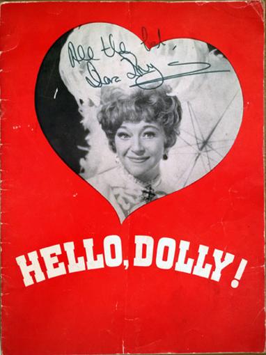 Hello-Dolly-programme-signed-Dora-Bryan-autograph-1966-Theatre-Royal-London-memorabilia
