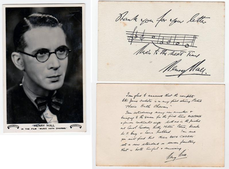 Henry-Hall-signed-music-memorabilia-radio-dance-band-leader-legend-autograph-Here-Comes-the-Bogeyman,-Teddy-Bears-Picnic-BBC-Dance-Orchestra-Guest-Night-bbc-radio-arranger-composer