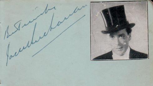 Jack-Buchanan-autograph-Jack-Buchanan-memorabilia-signed-film-memorabilia-The-Band-Wagon-Last-of-the-Knuts-Tonights-the-Night.A-to-Z-signed-autographed-book-page
