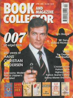 James-Bond-memorabilia-007-colectables-antiques-vintage-collectors-book-and-magazine-collector-april-2005-roger-moore-gilt-edged-bonds-007th-heaven-sean-connery
