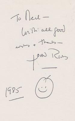 Joan-Rivers-autograph-signed-comedy-memorabilia-book-Life-and-Hard-Times-of-Heidi-Abromowitz-1984-Neil-Shand