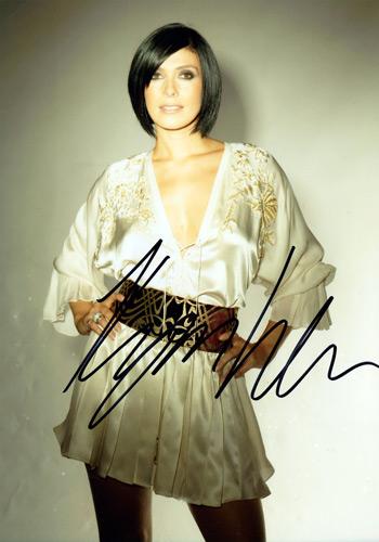 Kym-Marsh-signed-photo-standing tall-coronation-street-st-corrie-michelle-connor-HearSay-tv-television-memorabilia-