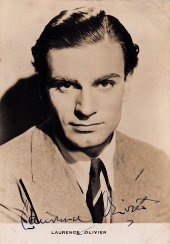 Laurence-Olivier-Hollywood-movie-film-legend-autograph-signed-memorabilia-celebrity-vintage-signature