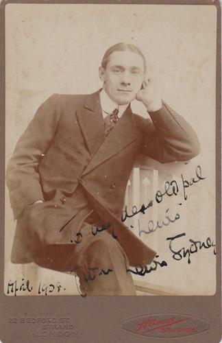 Lewis-Sydney-autograph-signed-silent-movies-memorabilia-1916-short-film-Schmidt-the-Spy-German-first-world-war-cartoon-Alfred-Leete-actor-the-follies-signature