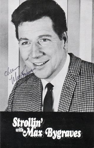 Max-Bygraves-autograph-signed-tv-music-memorabilia-Royal-Variety-Performance-Family-Fortunes-Educating-Archie-Whack-O-Singalongamax-You-Need-Hands-Tulips-From-Amsterdam-Deck-of-Cards