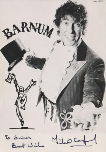 Michael-Crawford-autograph-signed-Barnum-theatre-memorabilia-PT-Greatest-Showman-Some-Mothers-Do-Ave-Em