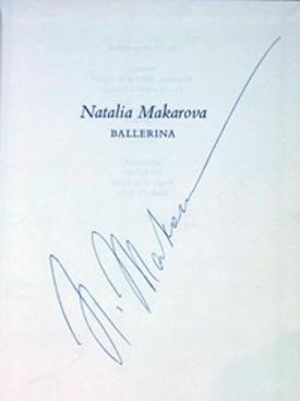 NATALIA-MAKAROVA-signed-biography-Prima-Ballerina-Richard-Austin-1st-Edition-1978-autograph-Dance-Books