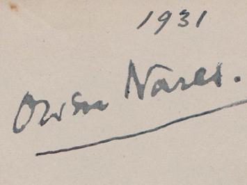 Owen-Nares-autograph-Owen-Nares-memorabilia-signed-silent-film-memorabilia-Matinee-Idol-celebrity-autograph-book-page Romance The First and the Last The Petrified Forrest