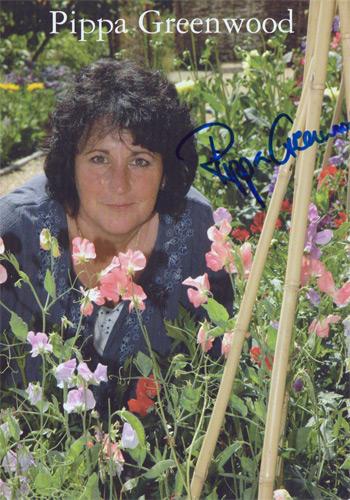 Pippa-Greenwood-autograph-signed-bbc-tv-memorabilia-gardeners-world- Gardeners-Question Time-rosemary and thyme