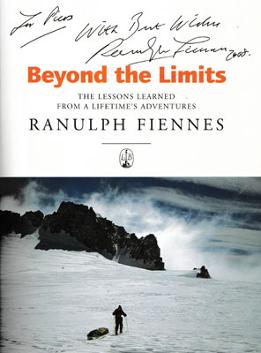 Ranulph-Fiennes-autograph-signed-book-Beyond-the-limits-lessons-learned--2000-adventure-explorer-signature