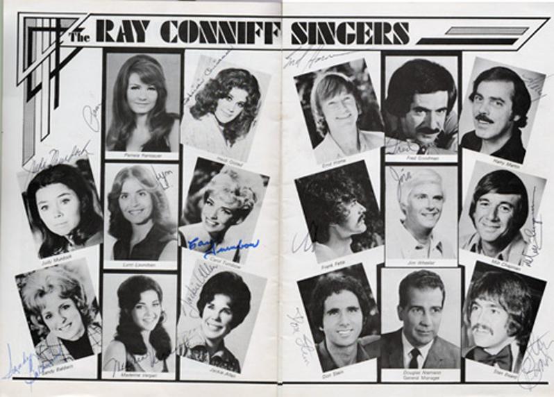 Ray-Conniff-autograph-signed-theatre-happiness-is-music-memorabilia-orchestra-the-ray-conniff-singers-backing-winter-tour-1974-swonderful-signatures