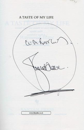 Raymond-Blanc-autograph-signed-book-autobiography-a-taste-of-my-life-tv-chef-Le-Manoir-aux-Quat-Saisons-michelin-signature