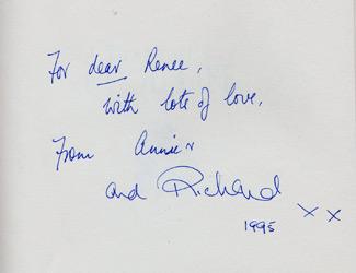 Richard-Briers-autograph-signed-TV-memorabilia-cook-book-Tom-Good-Life-Ever-Decreasing-Circles-signature