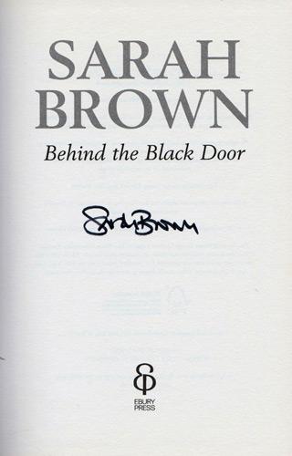 Sarah-Brown-autograph-signed-book-autobiography-behind-the-black-door-first-edition-wife-gordon-brown-prime-minister-pm-number-ten-downing-street-10-2011