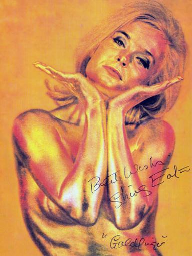 Shirley-Eaton-signed-Goldfinger-007-james bond publicity still photo jill masterson autograph movie memorabilia 