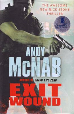andy-mcnab-autograph-signed-nick-stone-novel-exit-wound-bravo-two-zero-first-edition-thriller-military-special-forces-army-sas-signature-bantam-press