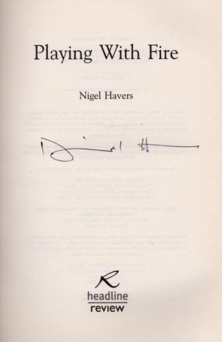 nigel-havers-autograph-book-signed-movie-TV-memorabilia-signature-autographed-autobiography-playing-with-fire-chariots-charmer-Dont-Wait-Up-Coronation-Street downton abbey passage to india