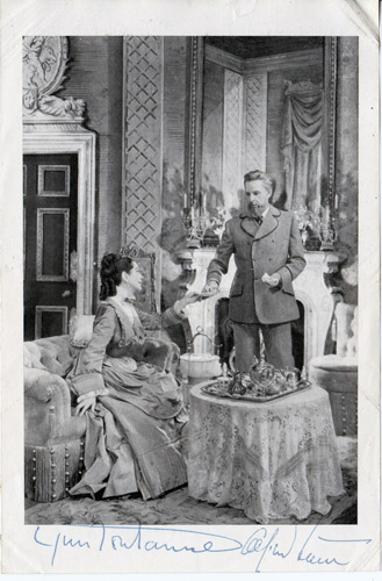 Alfred-Lunt-Lynn-Fontanne-autograph-signed-theatre-movie-memorabilia-Magnificent-Yankee-Design-for-Living-The-Guardsman-Dulcy-Strange-Interlude-Quadrille-The-Visit-