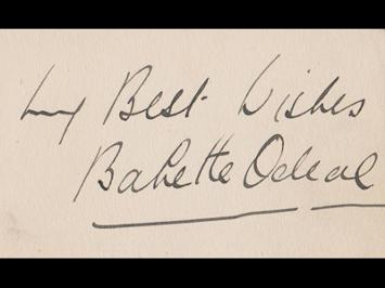 Babette-ODeal-autograph-Babette-ODeal-memorabilia-signed-theatre-memorabilia-celebrity-autograph-book-page