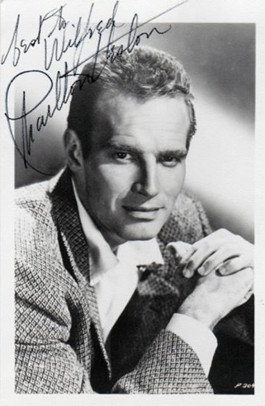 Charlton-Heston-Hollywood-movie-film-legend-autograph-signed-memorabilia-photo-cinema-celebrity-Ben-Hur