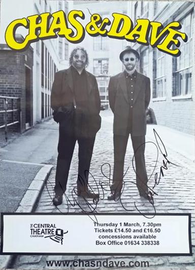 Chas-and-dave-autographs-signed-concert-tour-poster-signatures-cockney-music-memorabilia 2