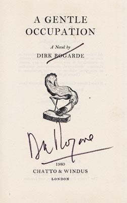Dirk-Bogarde-autograph-signed-novel-book-a-gentle-occupation-1980-first-edition-book-signature-