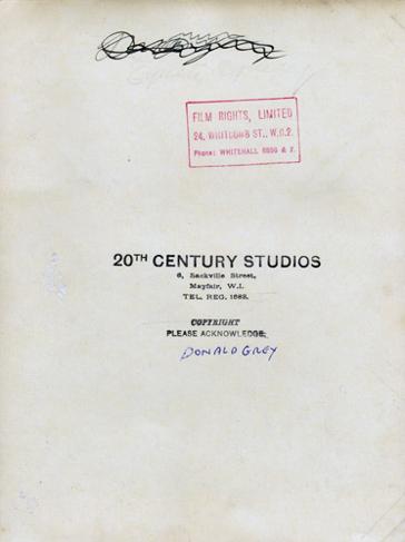 Donald-Gray-TV-movie-film-legend-autograph-signed-memorabilia-Mark-Saber-Captain-Scarlett-20th-century-studios