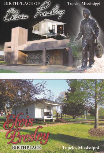 Elvis-Presley-Tupelo-postcards-birthplace-museum-mississippi