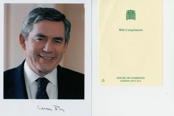 Gordon-Brown-autograph-signed-political-memorabilia-prime-minister-number-10-labour-party-chancellor-exchequer-uk-politics-pm