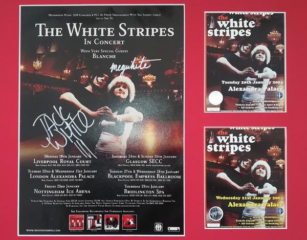 Jack-White-autograph-signed-white-stripes-memorabilia-Meg-Megan-White-Concert-poster-signature