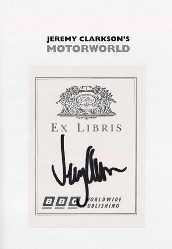 Jeremy-Clarkson-autograph-signed-BBC-TV-book-clarksons-motorworld-top-gear-the-grand-tour-television-presenter-petrolhead-signature