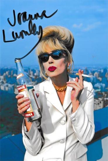 Joanna-Lumley-autograph-signed-absolutely-fabulous-memorabilia-the-new-avengers-sapphire-and-steel-james-bond-girl-patsy-signature