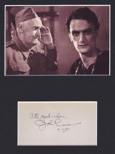 John-Laurie-autograph-John-Laurie-memorabilia-signed-dads-army-memorabilia-Private-Frazer-The-39-Steps-Hobsons-Choice-Bonnie-Prince-Charlie-signature