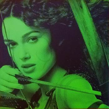 Keira Knightley Guinevere King Arthur movie canvas Archery sports memorabilia