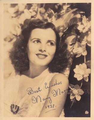 Mary-Maguire-autograph-signed-film-memorabilia-Alcatraz-Island-Sergeant-Murphy-the-Flying-Doctor-This-Was-Paris-Outsider-Black-Eyes-australian-actress-signature