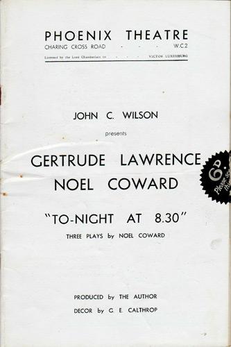 Noel-Coward-autograph-Noel-Coward-memorabilia-signed-west-end-phoenix-theatre-memorabilia-Tonight-at-8-30-Gertrude-Lawrence-Red-Peppers-Shadow-Play-Fumed-Oak-1936-programme