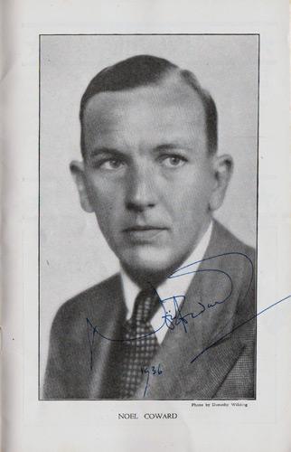 Noel-Coward-autograph-Noel-Coward-memorabilia-signed-west-end-phoenix-theatre-memorabilia-Tonight-at-8-30-Gertrude-Lawrence-Red-Peppers-Shadow-Play-Fumed-Oak-1936